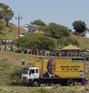 Mbongeleni Zondi funeral procession. Picture: Rogan Ward