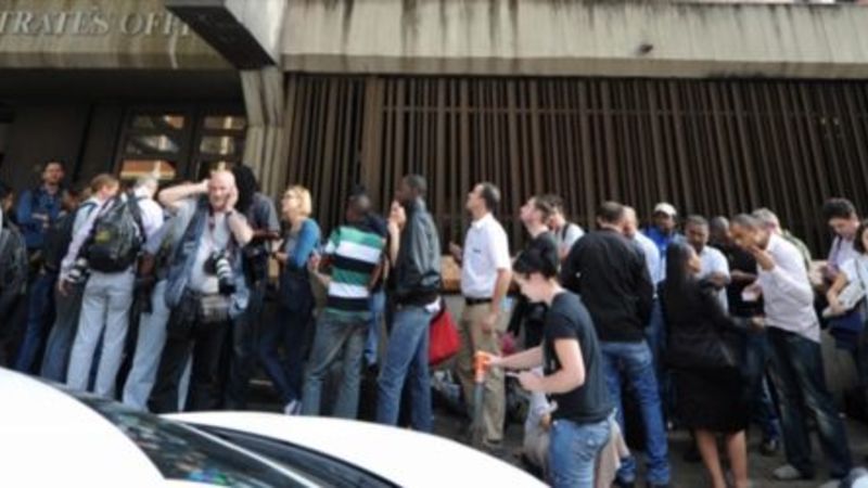 Pistorius checks in with authorities