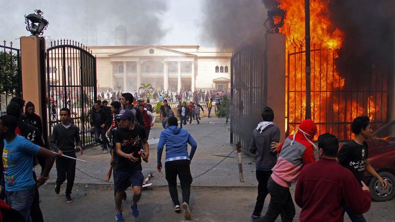 Football Headquarters And Police Club Set Ablaze In Egypt