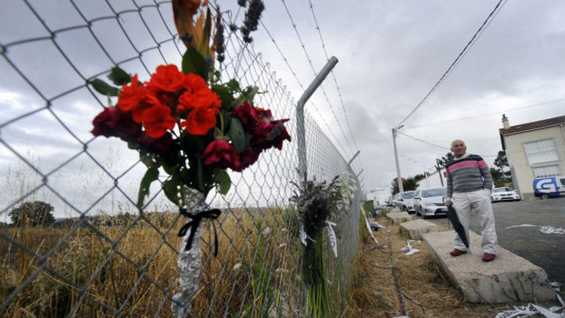 Flowers Left For Victims Of Spain Train Crash