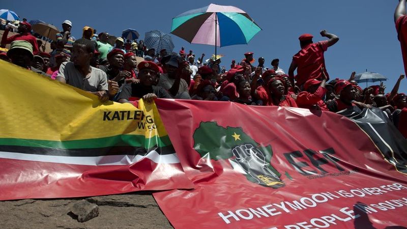 EFF ‘disappointed’ with supporters’ racist placards