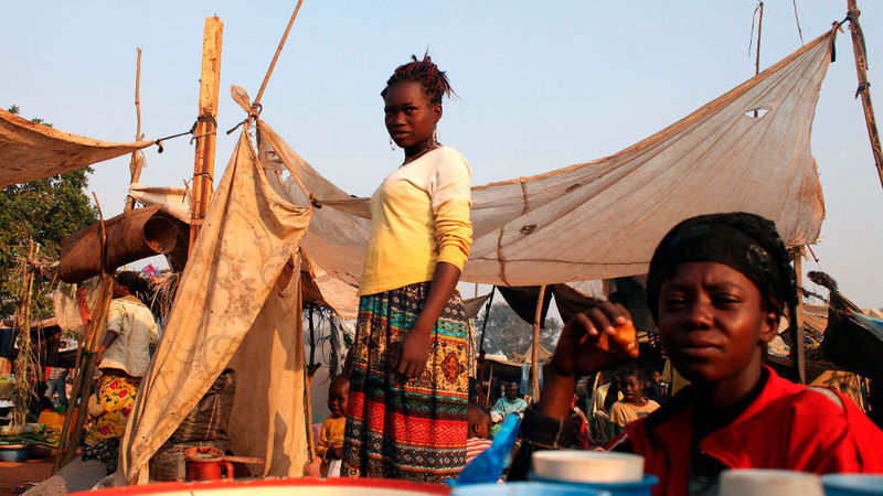 Thousands Flood Makeshift Camp In Car