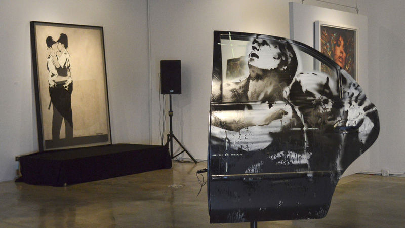 Banksy’s ‘Kissing Coppers’ sells for over R6m