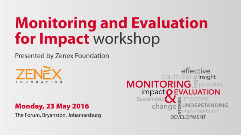 Monitoring and evaluation for impact