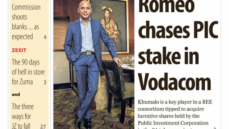 Romeo Kumalo's Lucrative Vodacom Bid And Arms Deal Whitewash: This Week's M&g