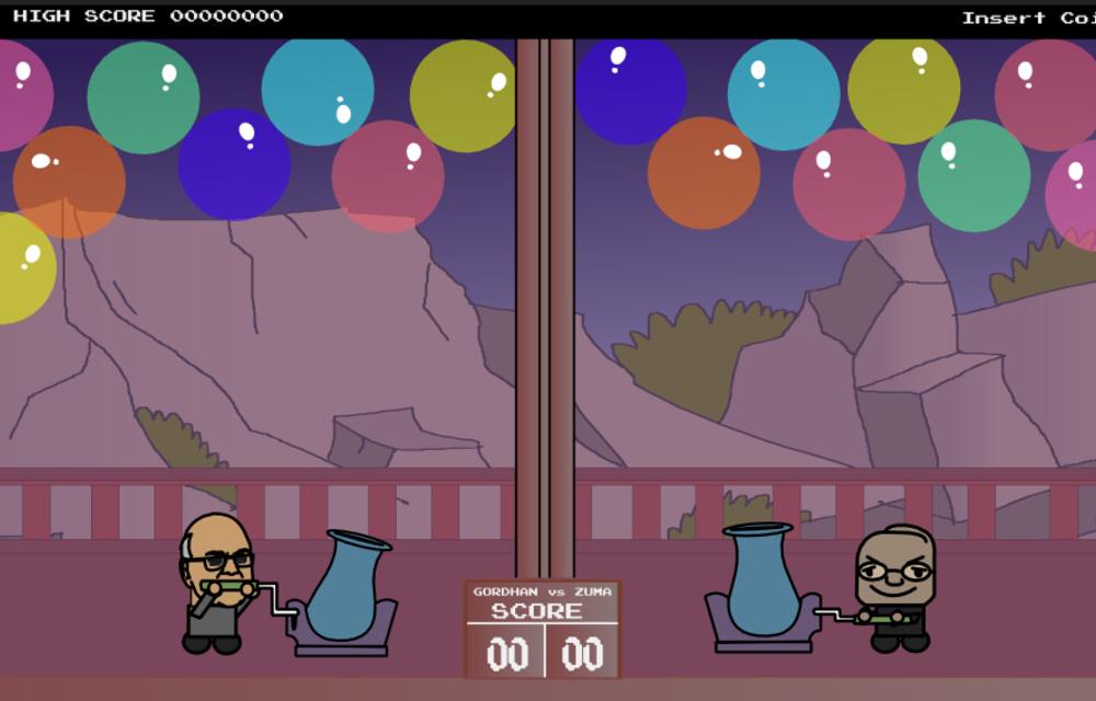 Gordhan vs Zuma: The next-gen video game, in stores now!