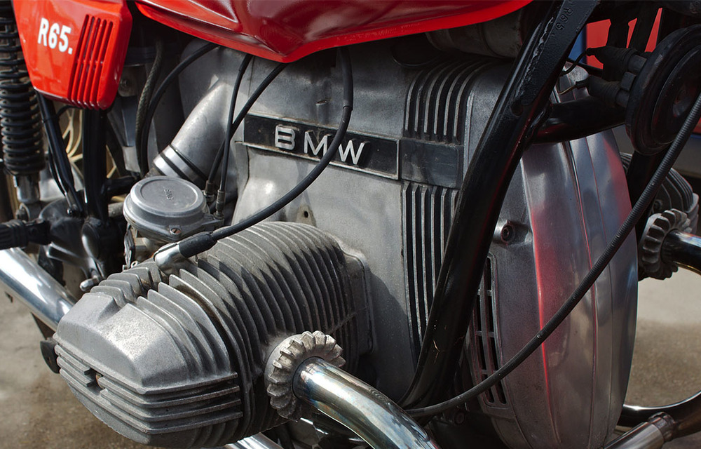 Riding an ancient BMW