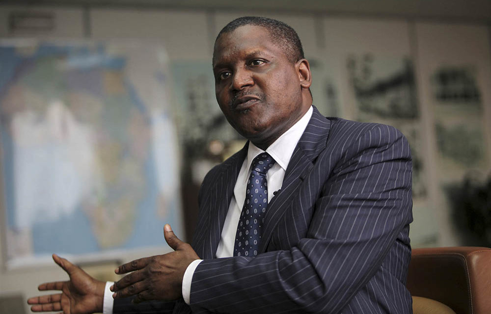 Dangote Group founder and chief executive Aliko Dangote.