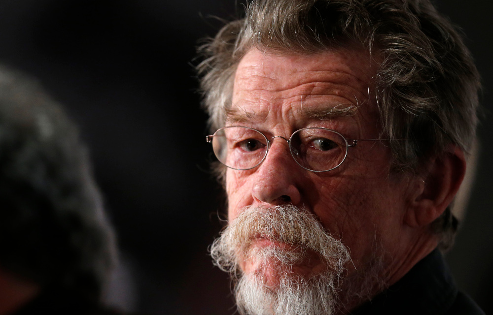 John Hurt attends a news conference for the film "Only Lovers Left Alive" during the 66th Cannes Film Festival in Cannes May 25