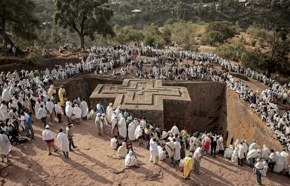 Marvel: The subteranean Orthodox church in Lalibela. Photo: Tiksa Negeri/Reuters