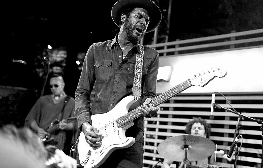 Singer and guitarist Gary Clark Jr performing in Austin