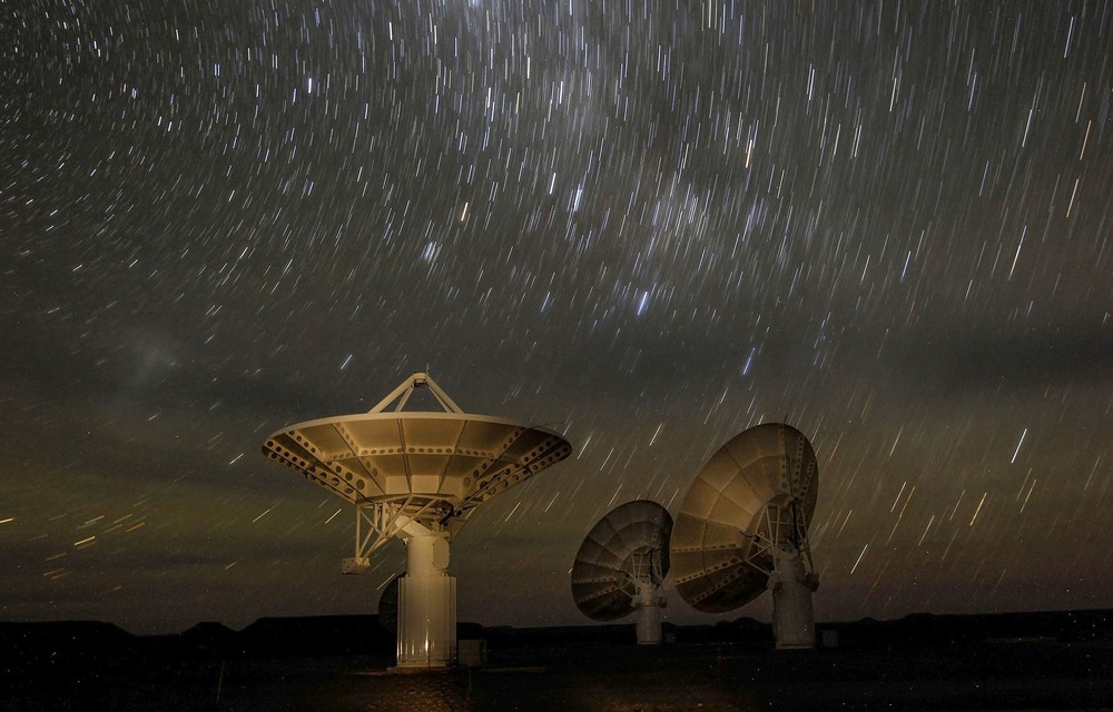 The SKA project takes full advantage of the Karoo's incredibly clear skies