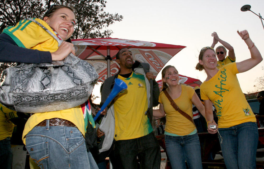 Supporting Bafana, Soweto style