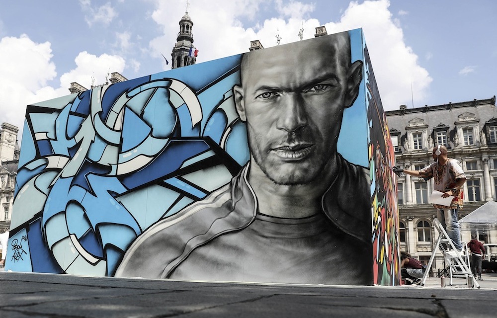 Inspiration: A painting of Zinedine Zidane