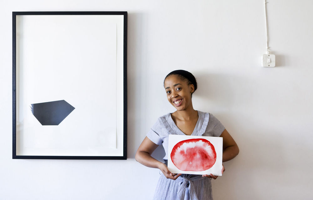 Making art accessible: Lerato Bereng at home in Rosebank.