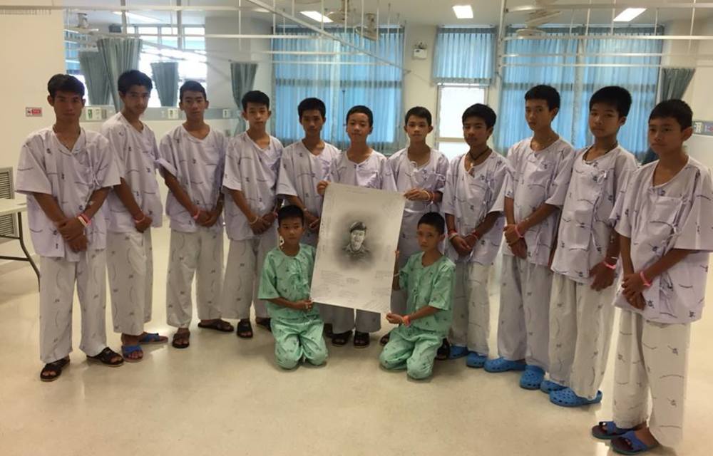 Thai football team speak of ‘miracle’ rescue after hospital discharge