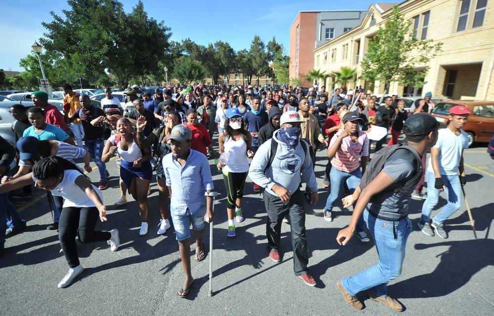 The incident occurred during the third week of #FeesMustFall protests that have rocked universities across the country.