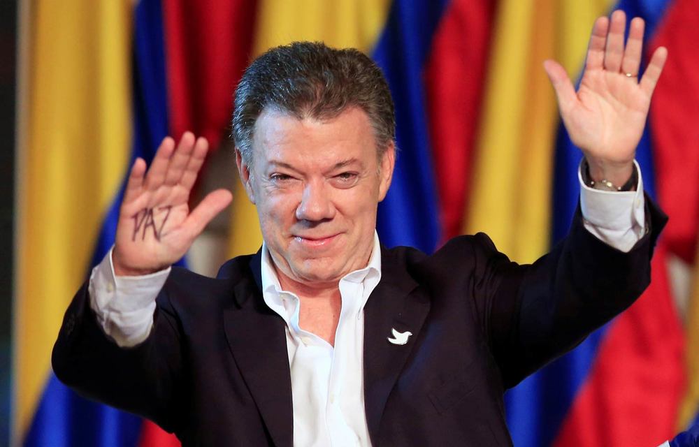 Colombia’s President Santos awarded the 2016 Nobel Peace Prize