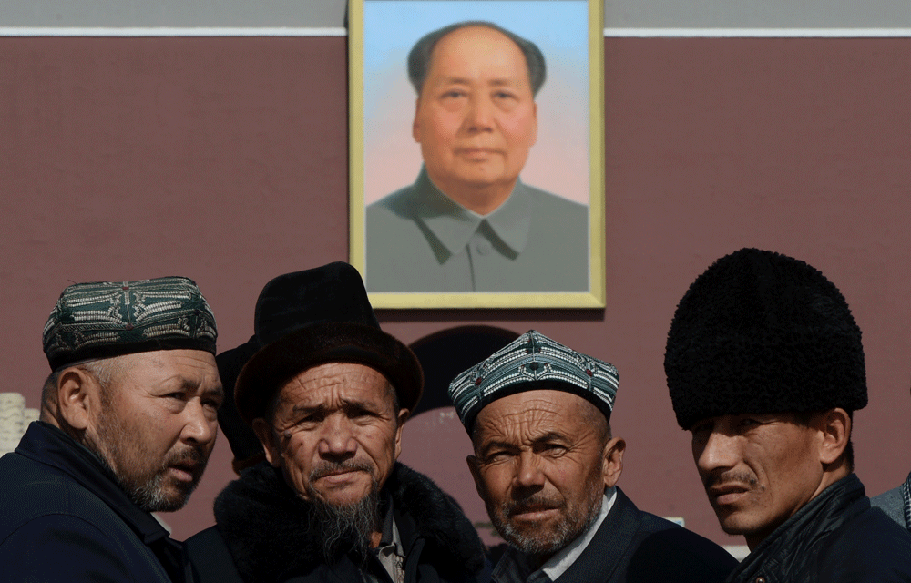 The Uighur people in Xinjiang