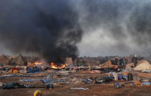 Cause: Moroccan forces destroy a camp near Western Sahara’s capital