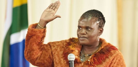Communications Minister Faith Muthambi.