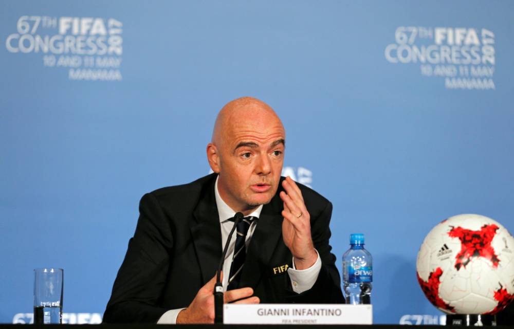 Infantino sole candidate for FIFA presidency in June vote