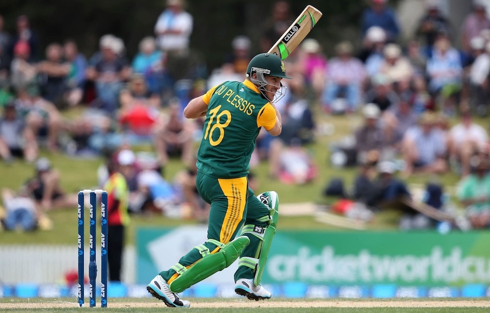 No fuss: Faf du Plessis is not fazed by the Australian verbal onslaught.