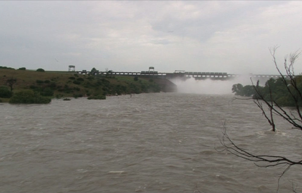 The Vaal dam floods have submerged houses