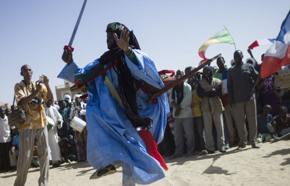 France's Foreign Minister Laurent Fabius said France wants African forces to take security responsibility for Timbuktu.