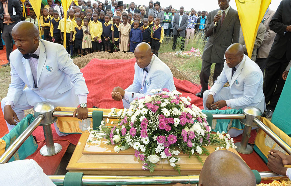 Life cut short: Michael Komape's funeral last year.