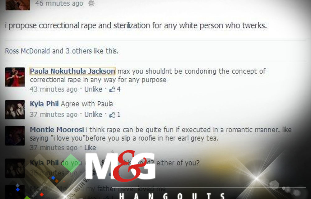 M&G Hangout: When is a rape joke not a joke?