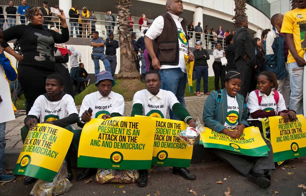 ​An ANC Youth League divided marches on M&G offices