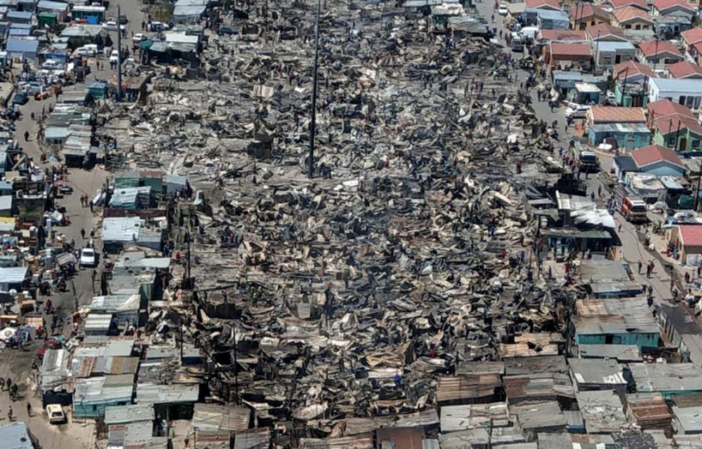 The aerial-view photograph taken in the aftermath of that ravaged Khayalitsha's Silver Town has gone viral