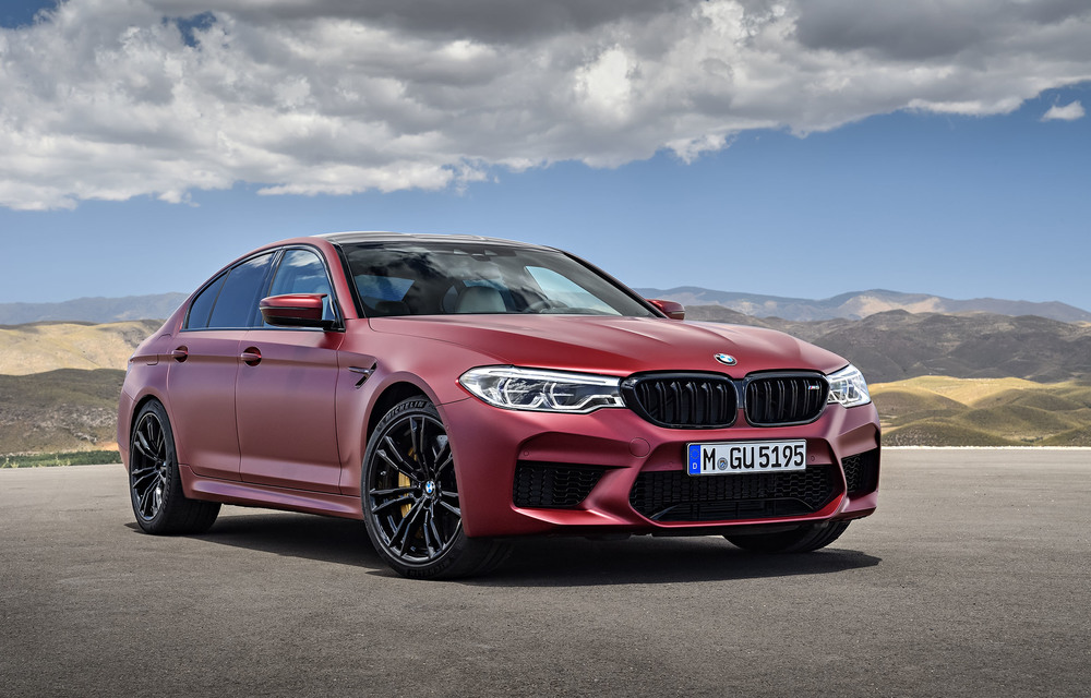 The BMW M5 tops out at over 300km/h