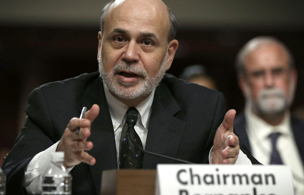 Federal Reserve chairperson Ben S Bernanke.