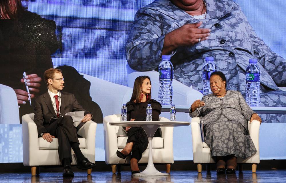 Education Minister Naledi Pandor speaks at the Yidan Prize Summit