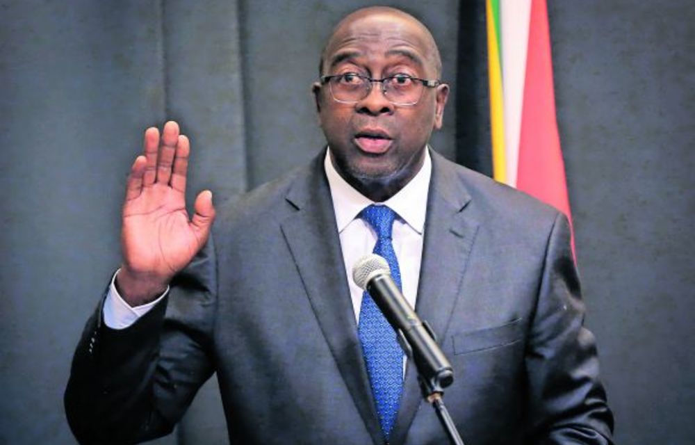 Nhlanhla Nene is back in his old job