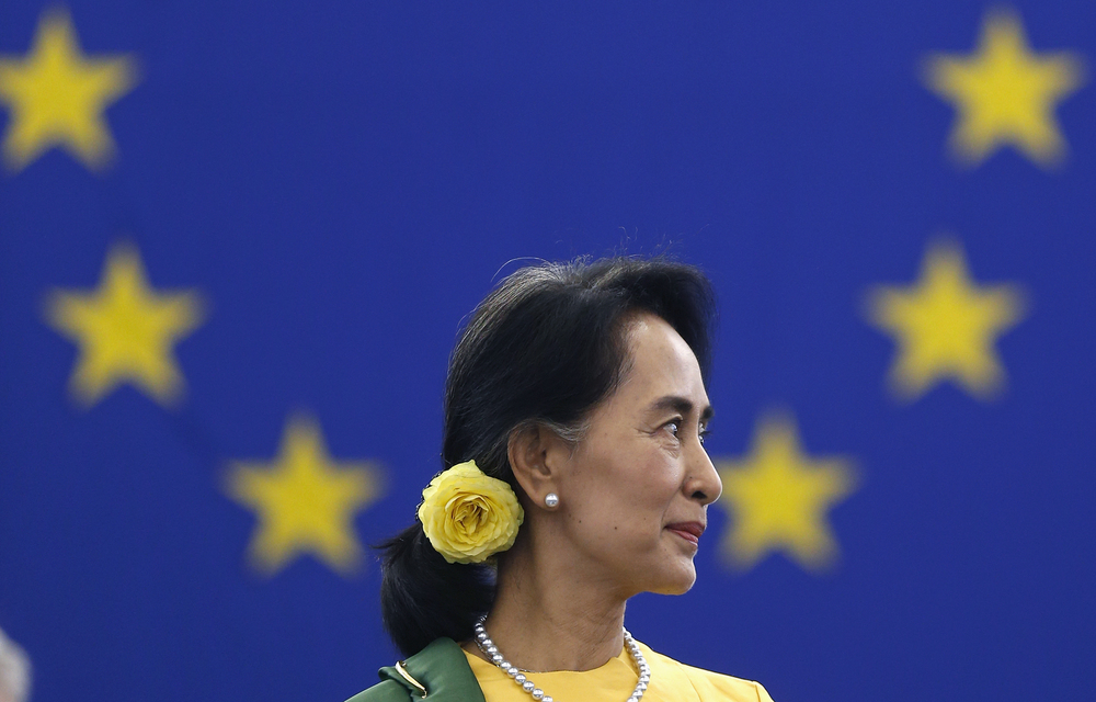 Myanmar pro-democracy leader Aung San Suu Kyi.