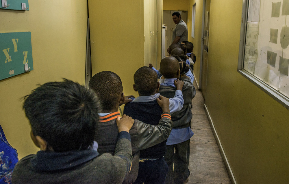 Toeing the line: The children at the Johannesburg Autism School need an organised and constant schedule at school to provide them with a stable