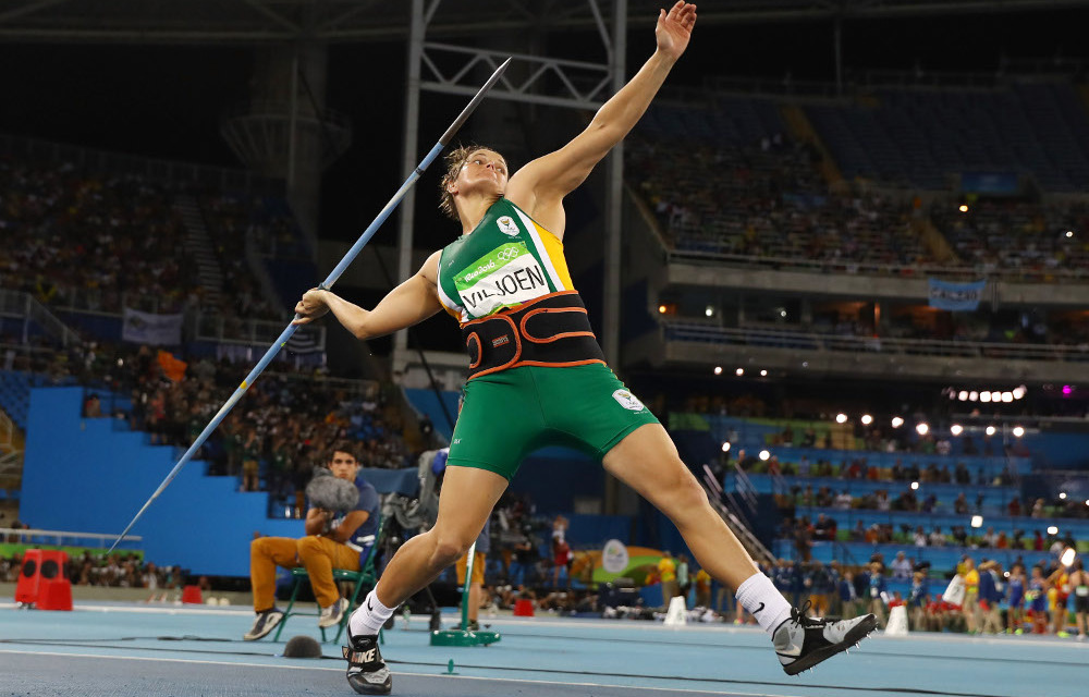 Sunette Viljoen won the silver medal in the women's javelin.