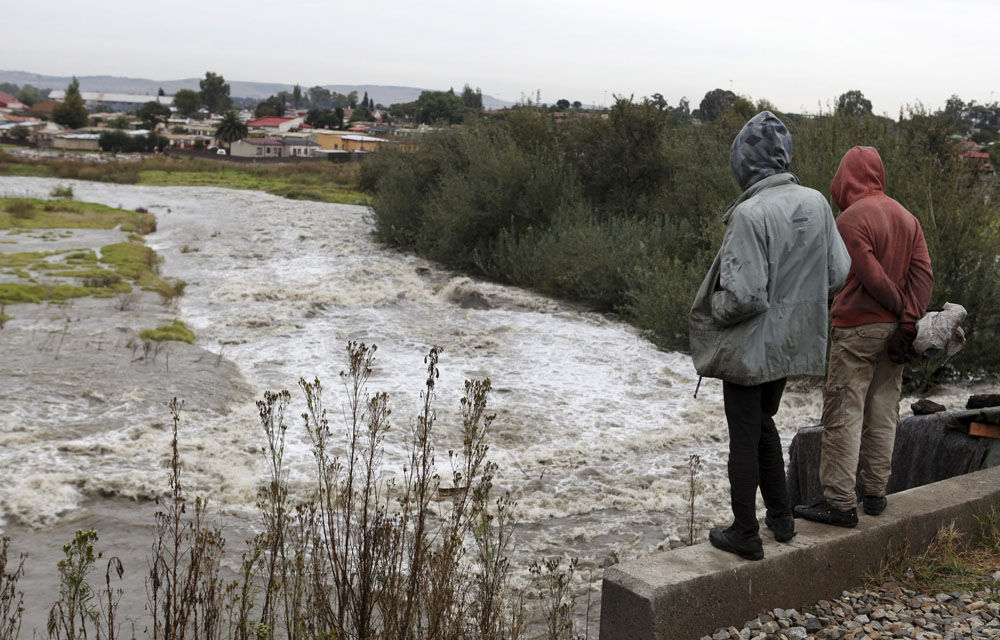 A file image of flooding in Kliptown