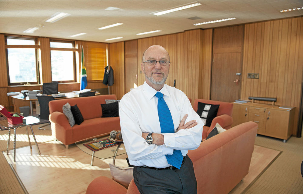 Science and Technology Minister Derek Hanekom's knowledge about the issues his department handles comes from reading.