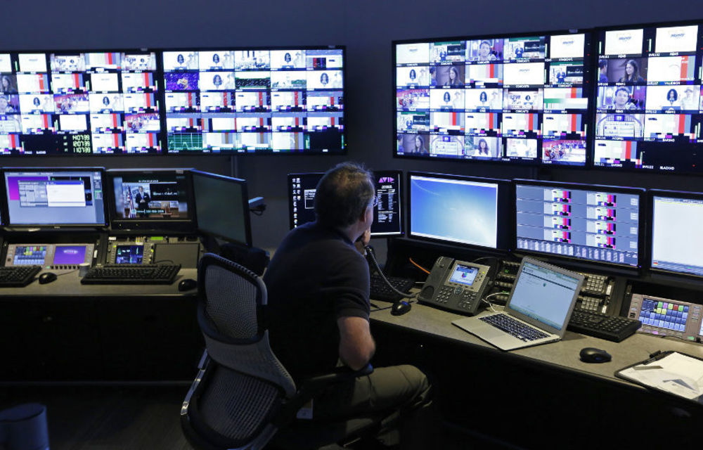 A television networks room.