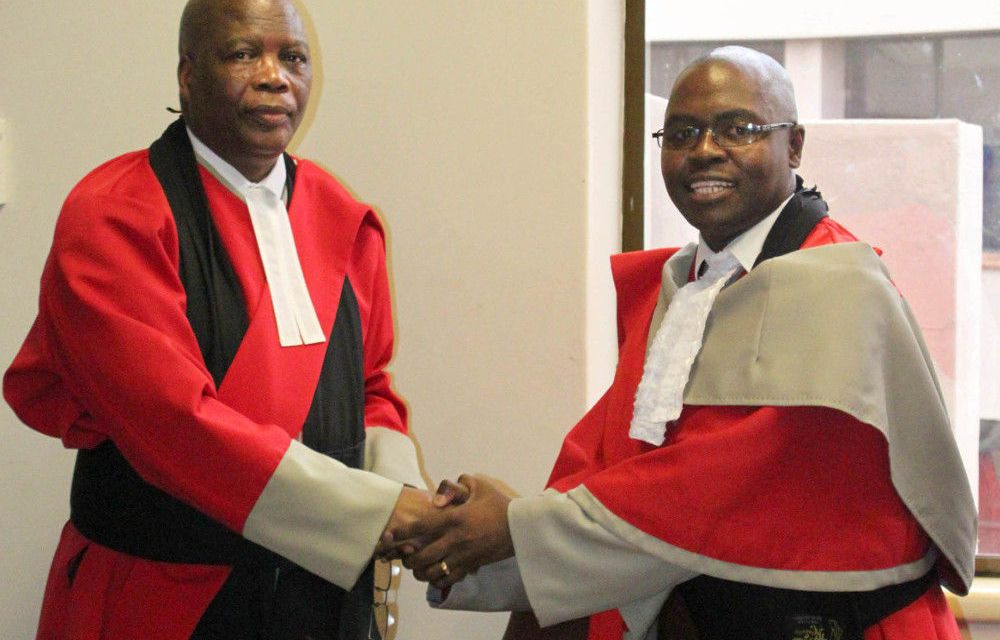 Chief Justice Michael Ramodibedi Judge Mpendulo Simelane.