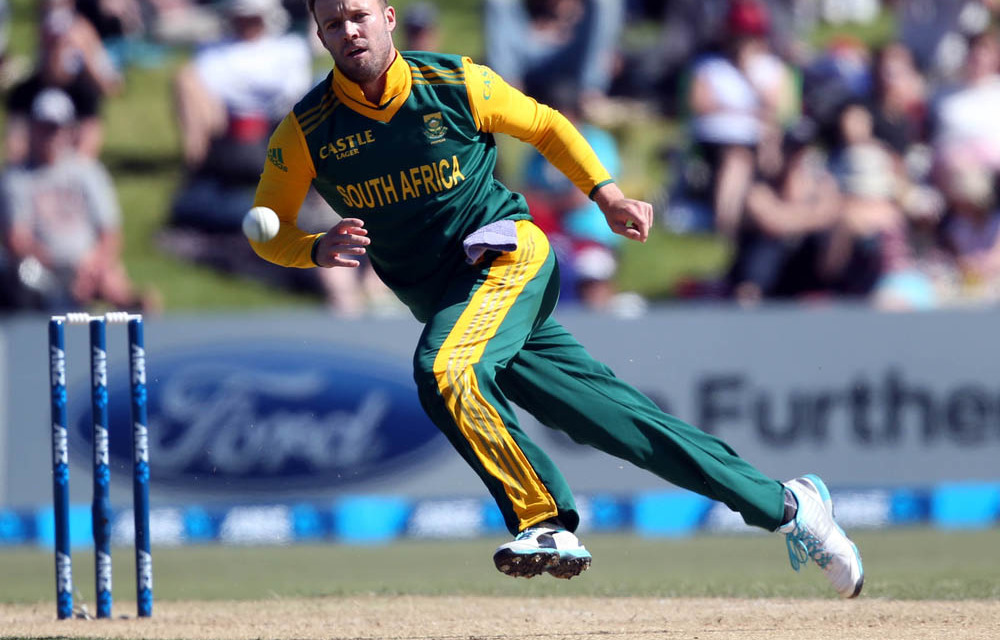 South Africa's AB de Villiers fielding. In general