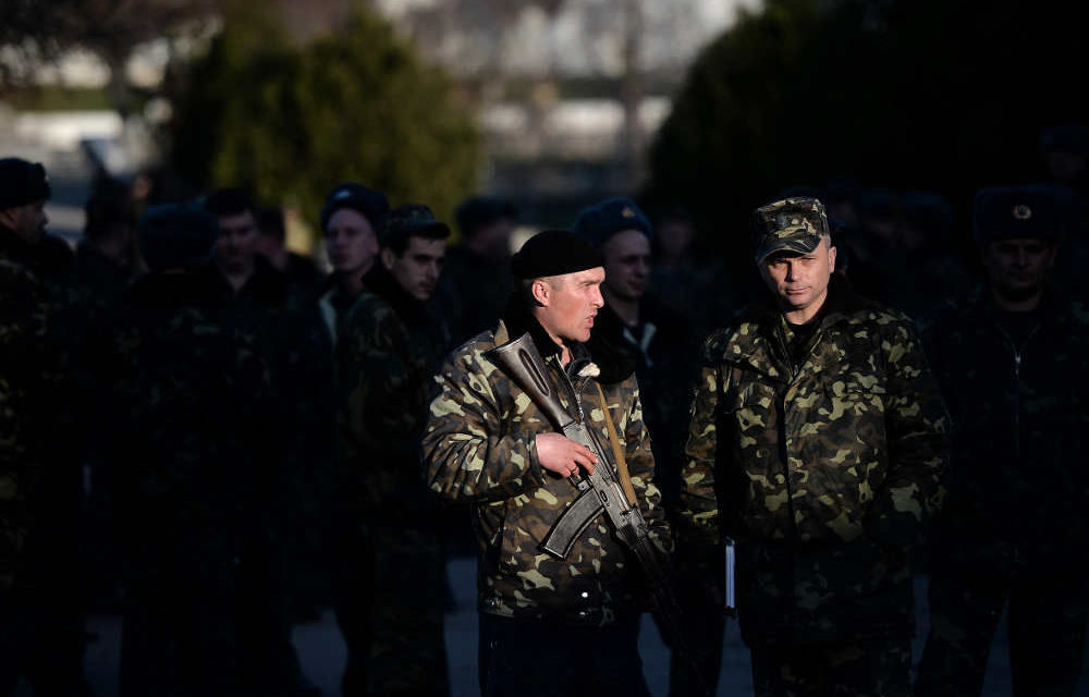 Ukraine soldiers in Crimea.