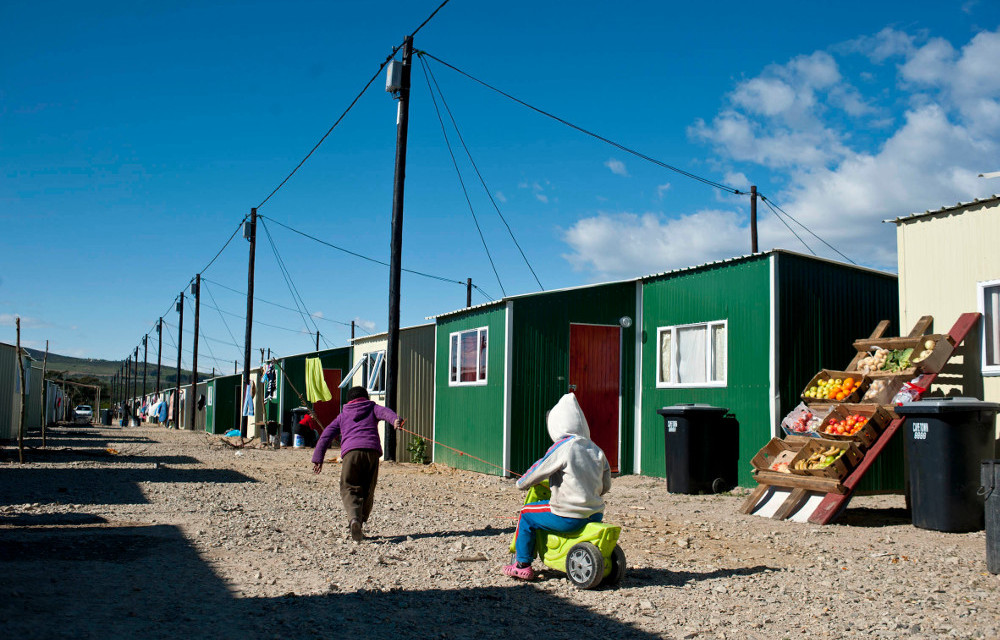 The Wolwerivier 'temporary' relocation camp is about 35km from Cape Town.