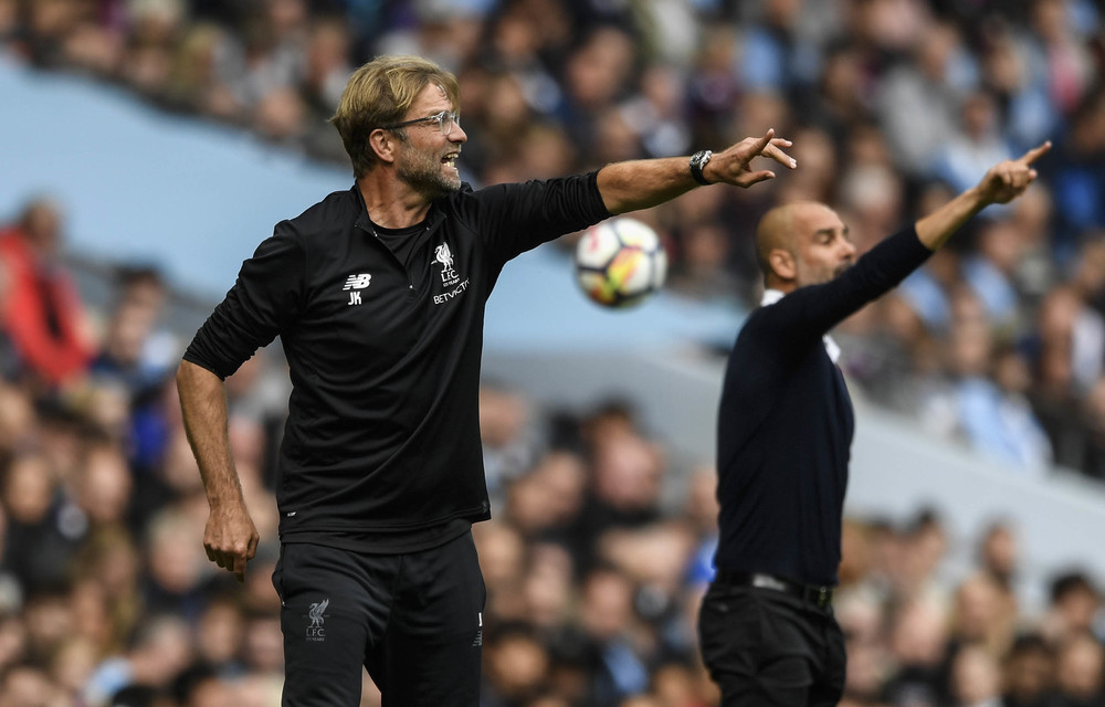 Jürgen Klopp and Pep Guardiola