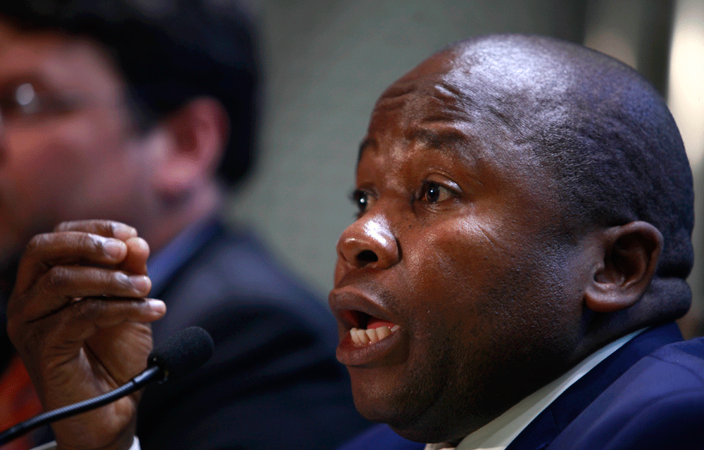 Van Rooyen parked off in luxury hotel