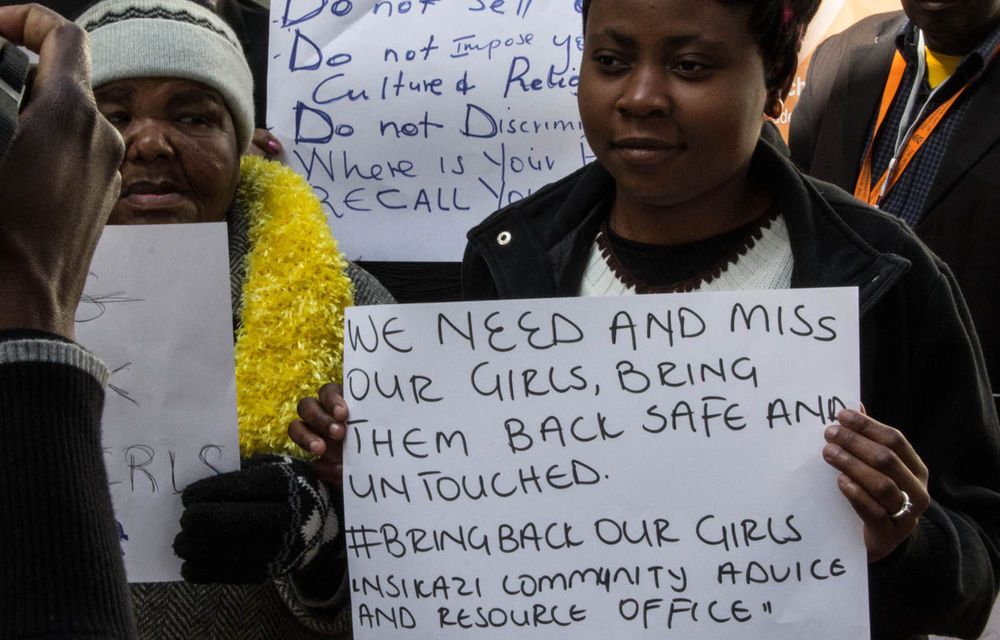 Delegates call for the kidnapped girls in Nigeria to be returned unharmed